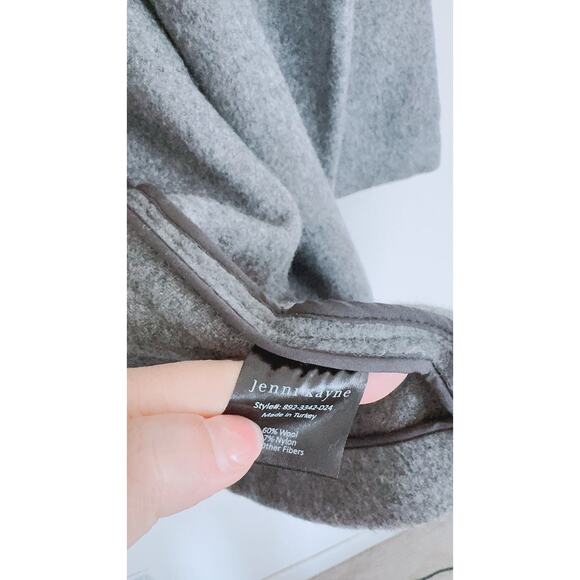 JENNI KAYNE Caroline wool Coat Heather Grey L - Picture 12 of 12